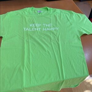 Anvil Lime Green "Keep The Talent Happy" Short Sleeve T-Shirt